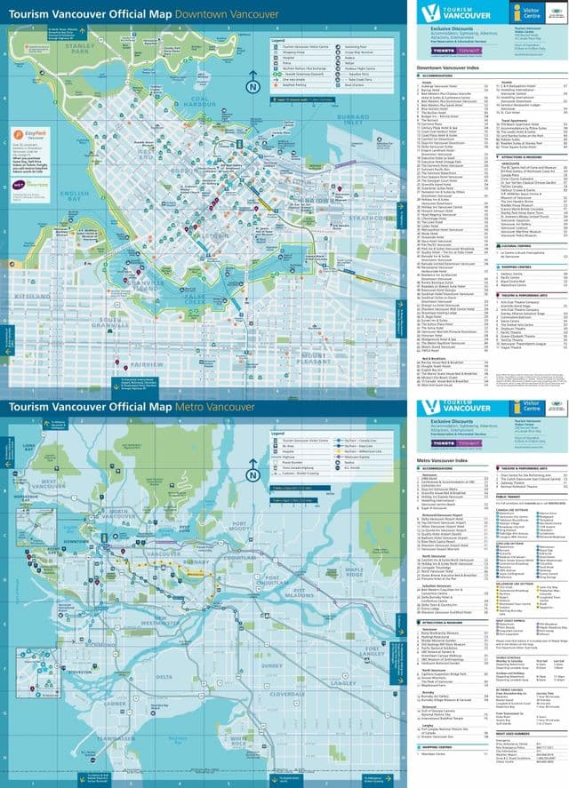 バンクーバー市内地図